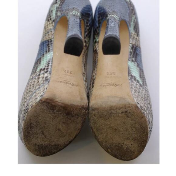 "SAVED FOR CARINE" Yves Saint Laurent YSL Sz 36.5 EU, (6 -6.5 US) Python  Pumps - Picture 4 of 6